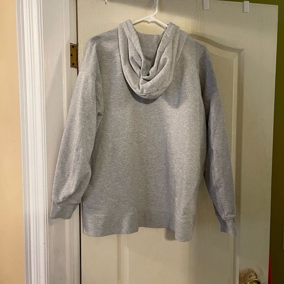 Lululemon sz 10 relaxed fit grey terry fleece hoodie - Picture 3 of 3